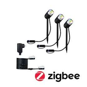 Outdoor Plug & Shine color Spot Pike Kit RGBW 4W 24 V 40DEG Anthracite ZigBee|Paulmann-PUA94284