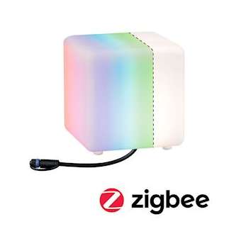 Objet lumineux ext. Plug&Shine Cube IP67 RGBW 24V ZigBee|Paulmann-PUA94268