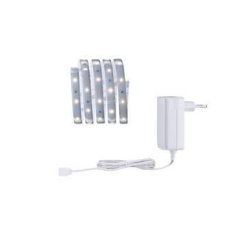 Kit de base MaxLED 250 1,5m Blc chd IP44 Protect Cover 2700K 6W 230/24V Argent|Paulmann-PUA79868