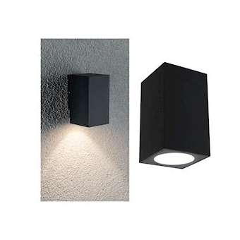 Lum en saillie ext 230V Flame 1x3W IP44 3000K Alu Gris foncé|Paulmann-PUA94327