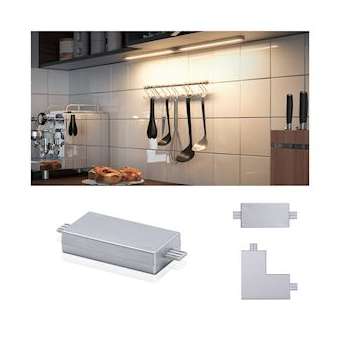 Barre connecteur ligne Clever Connect 12V Chrome mat/Synthétique|Paulmann-PUA99971