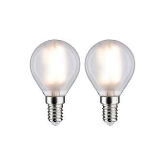 LED fil sphérique x2 470lm E14 2700K Dépoli 4,5W 230W|Paulmann-PUA28789