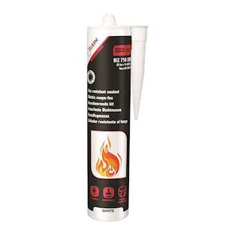 Mastic coupe-feu blanc 300 ml|Bizline-BIZ710326