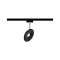 URail Spot Sphere 7,4W Noir matt/ Chrom 230V Plastique dimmbar 2700K|Paulmann-PUA96938