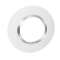 Plaque ronde dooxie 1 poste finition blanc avec bague effet chrome|Legrand-LEG600973