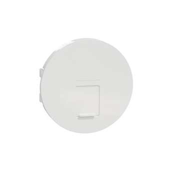 Odace Blanc, enjoliveur seul prise RJ45 simple|Schneider Electric-SCHS520671