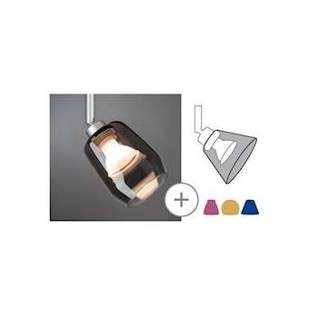 DecoSystems Abat-jour Vento max, 50 W Verre fumé|Paulmann-PUA95359