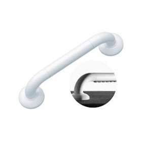 Barre d'appui 400 mm, polyamide injecté blanc (nylon), profil aluminium, D 33 m|Pellet asc-PT4046145