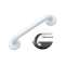 Barre d'appui 300 mm, polyamide injecté blanc (nylon), profil aluminium, D 33 m|Pellet asc-PT4046135