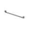 Barre d'appui droite 600 mm, tube inox poli brillant D 32 mm, embase D 77 mm|Pellet asc-PT4000106