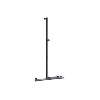 Barre d'appui T ou L 600x1242 mm, support douchette, alu. anthracite D 38x25 mm|Pellet asc-PT4049721