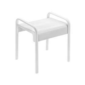 Tabouret de douche de sécurité 461 x 526 X 580 mm, tube alu. D 38x25 mm, blanc|Pellet asc-PT4047770