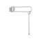 Barre relevable Arsis 770 mm avec béquille de soutien, blanc flasque chromé mat|Pellet asc-PT4048981