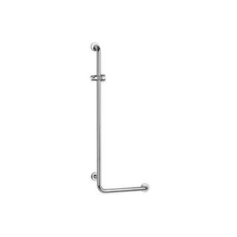 Barre d'appui 90DEG à gauche 522x1122 mm, support douchette, inox brillant D32|Pellet asc-PT4000180