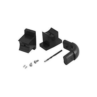 Jonction angle 2 murs 90DEG Kit Arsis et 1 paire de fixations murales, anthracit|Pellet asc-PT4041720