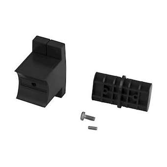 Jonction droite pour kit Arsis, avec 1 fixation murale, anthracite|Pellet asc-PT4041740