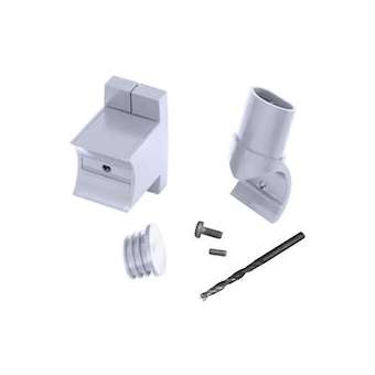 Jonction en T pour kit Arsis, avec 1 fixation murale et 1 bouchon, blanc|Pellet asc-PT4041850