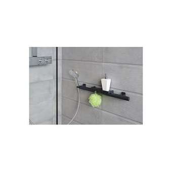 Barre d'appui multifonctions douche 500mm, sup. douchette, tablette, anthracite|Pellet asc-PT4048450