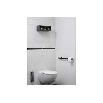 Barre d'appui multifonctions pour WC 350 mm, avec porte-rouleau, anthracite|Pellet asc-PT4048420