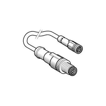 OsiSense XZ - rallonge - mâle M12 3broches droit - fem. M8 3broches droit - 2m|Schneider Electric-SCHXZCR1509040H2