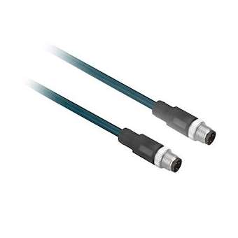 OsiSense XZ - rallonge - mâle M12 4broches droit - fem. M12 4broches droit - 1m|Schneider Electric-SCHXZCR1511041C1