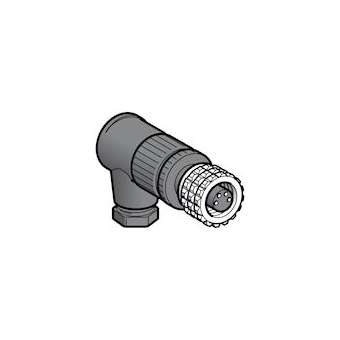 OsiSense XZ - connecteur nu femelle - M8 - 4 broches - coudé - PE M9 -5 x 1|Schneider Electric-SCHXZCC8FCM40V