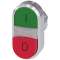 B.-POUS. LUMIN. DBLE TOUCHE, VERT, ROUGE|Siemens Industries et Infrastructures-SIE3SU1051-3BB42-0AK0